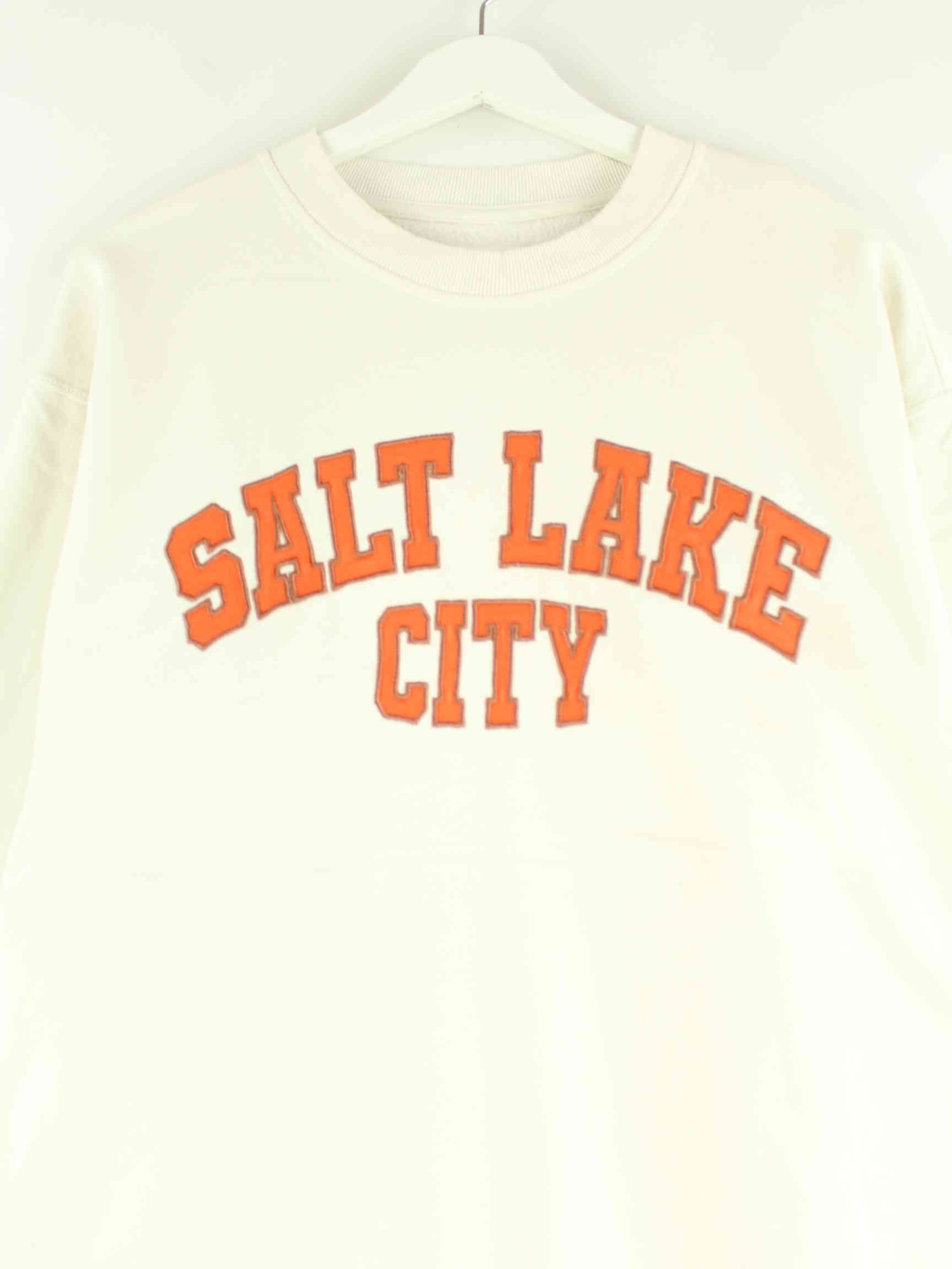Vintage Salt Lake City Embroidered Sweater Beige M (detail image 1)