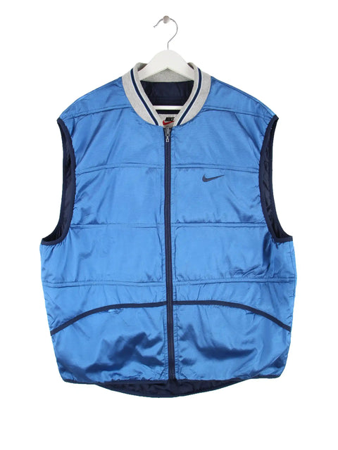 Nike 90s Vintage Solo Swoosh Weste Blau L