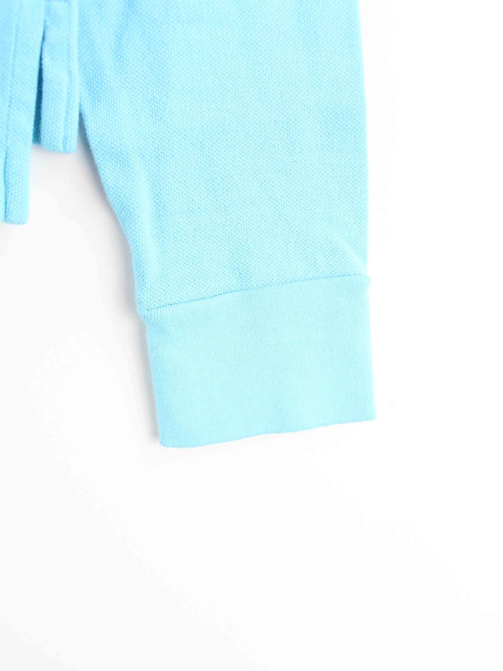 Ralph Lauren Damen y2k Langarm Skinny Polo Blau L (detail image 3)