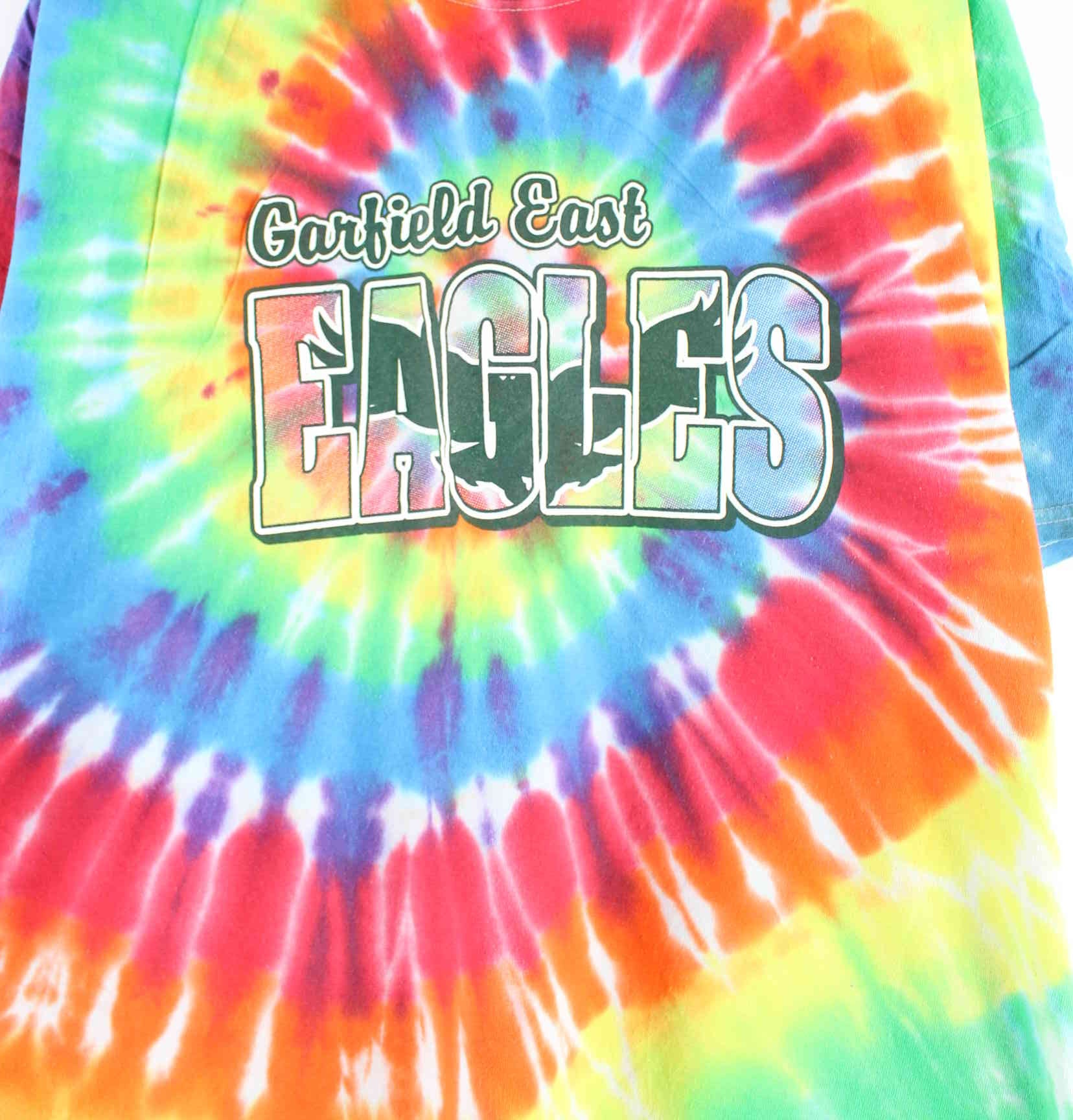 Vintage Garfield East Eagles Print Tie Dye T-Shirt Mehrfarbig XXL (detail image 1)