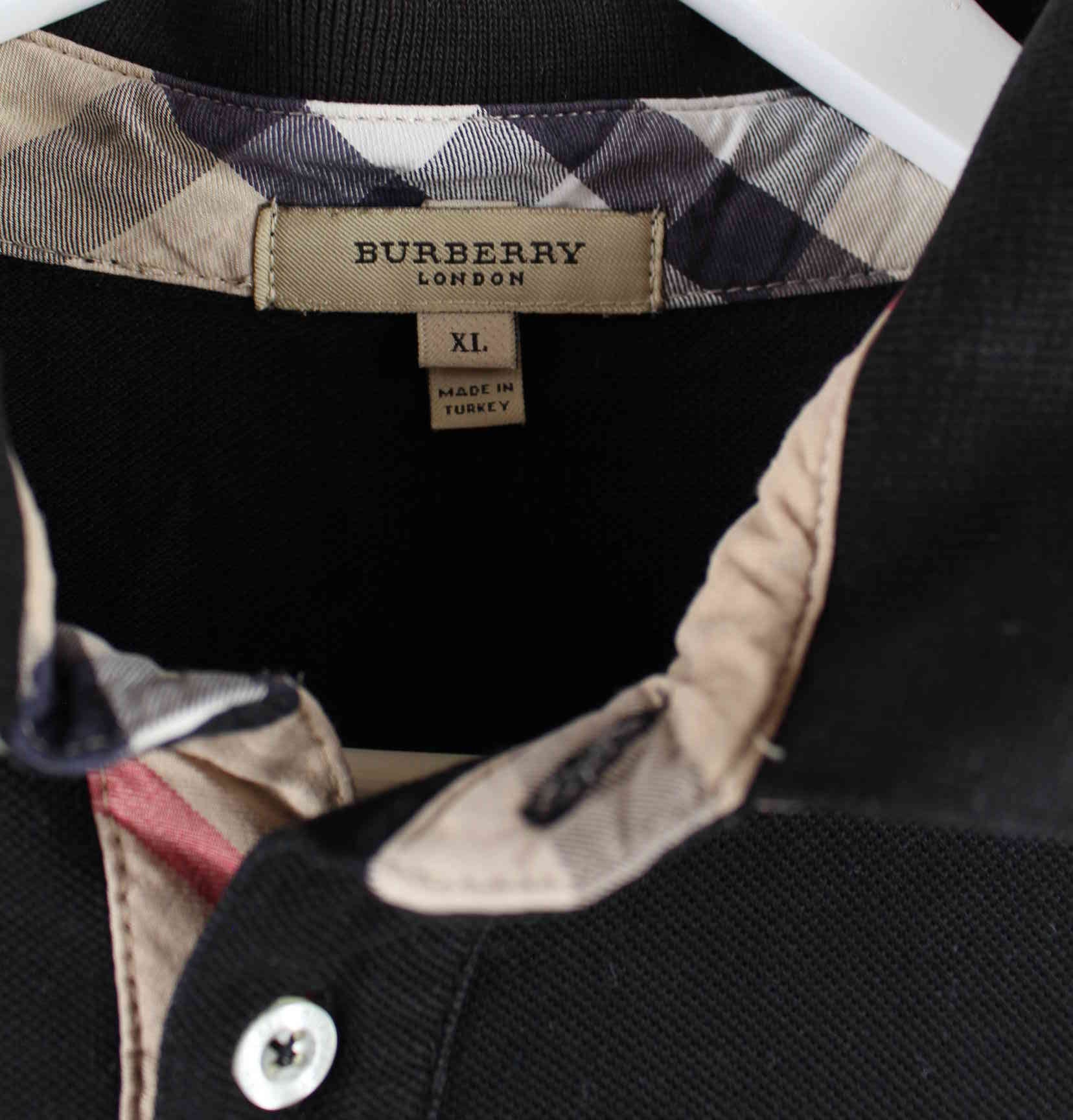 Burberry y2k Embroidered Polo Schwarz M (detail image 1)