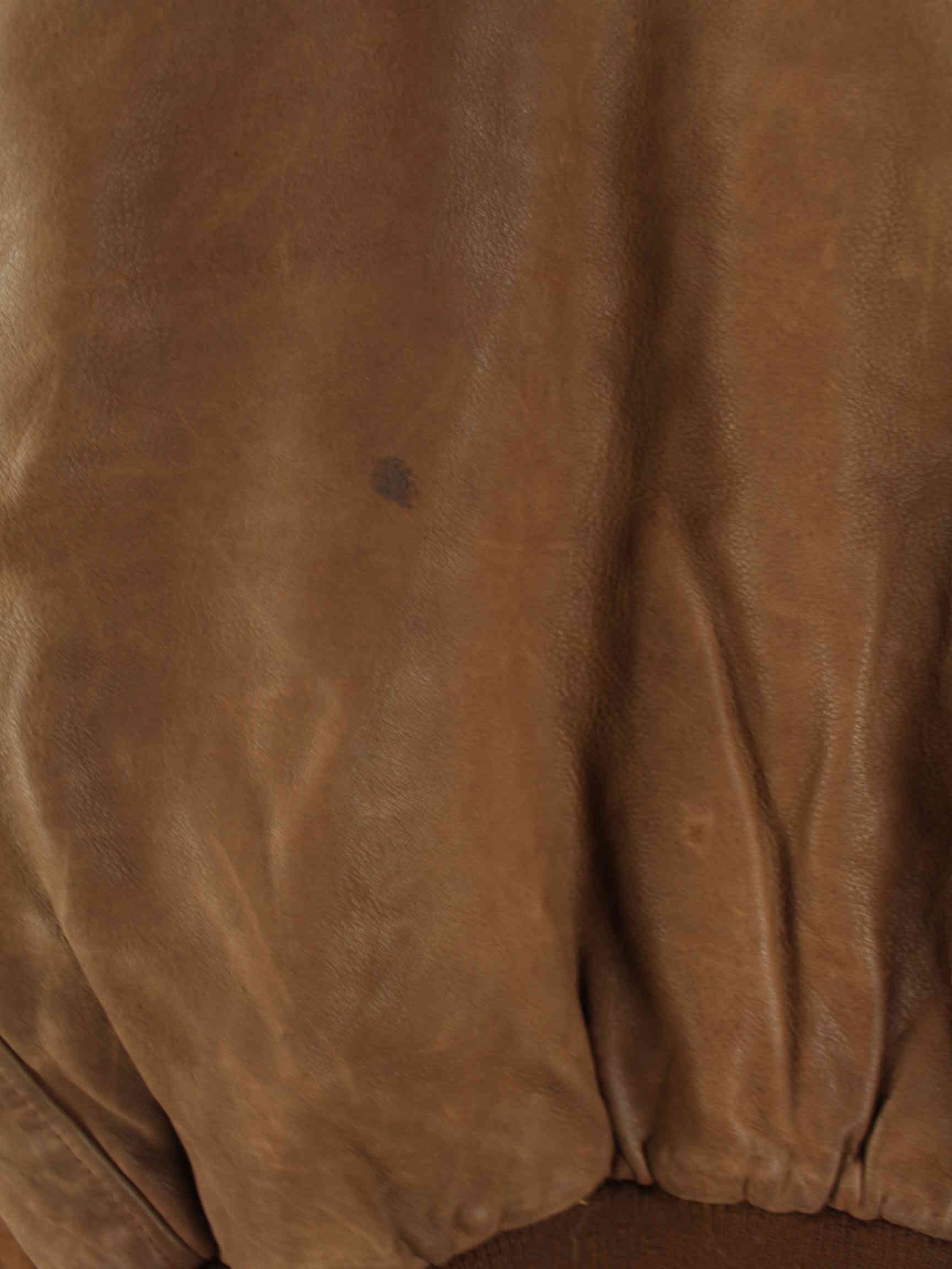 Vintage 90s Kudsak Airborne Leder Jacke Braun L (detail image 9)