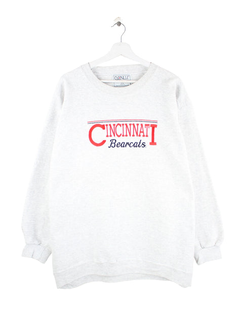 Genus 90s Vintage Cincinatti Bearcats Sweater Grau L