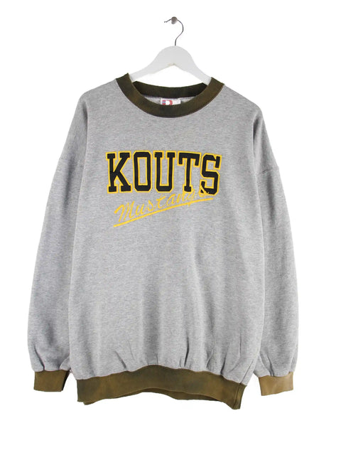 Dodger 90s Vintage Kouts Mustangs Sweater Grau XL