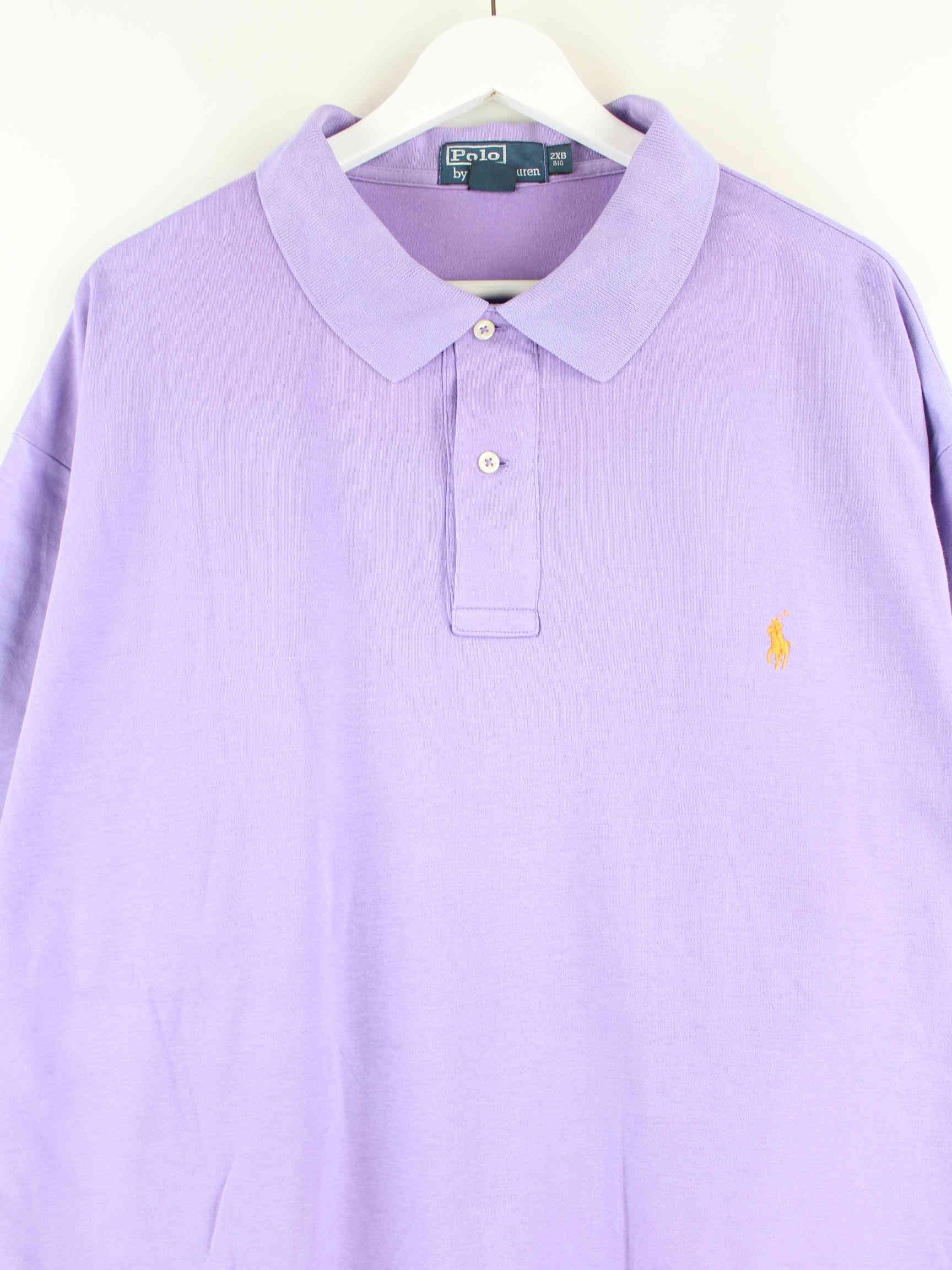 Ralph Lauren 90s Vintage Polo Lila 4XL (detail image 1)