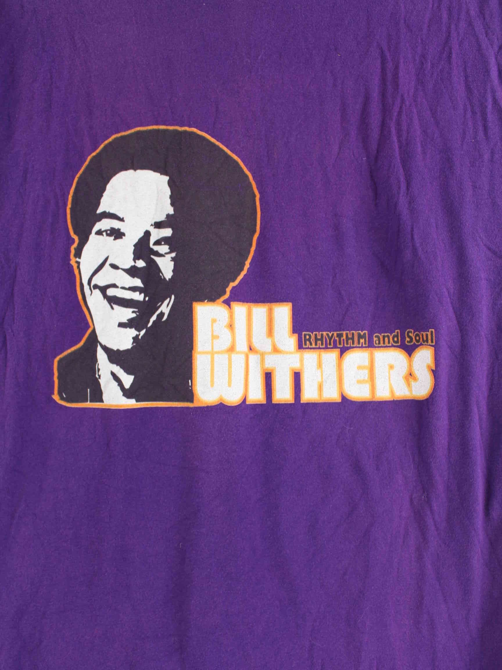 Vintage Bill Withers Print T-Shirt Lila XXL (detail image 2)