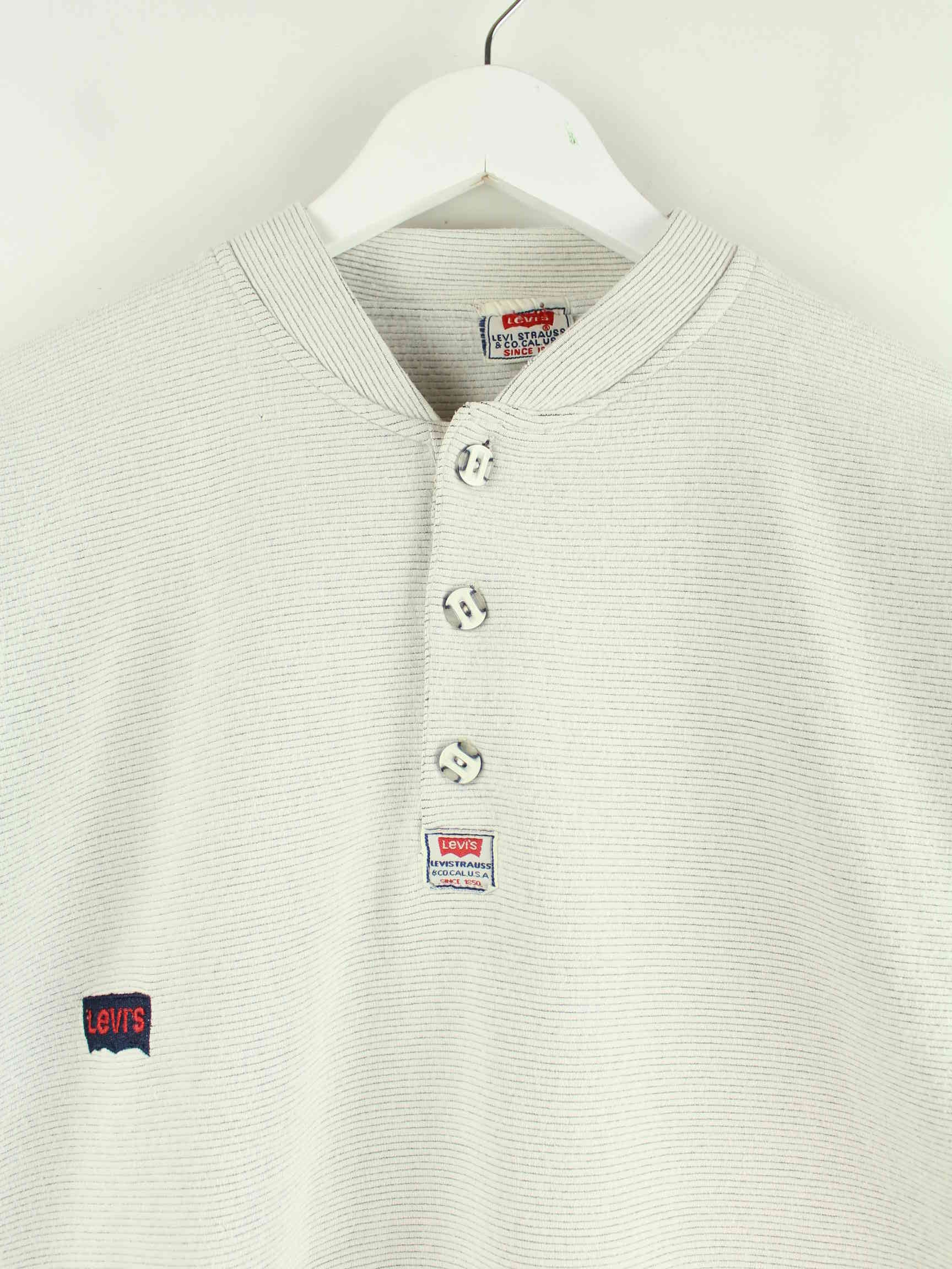 Levi's 90s Vintage Embroidered Sweater Grau M (detail image 1)