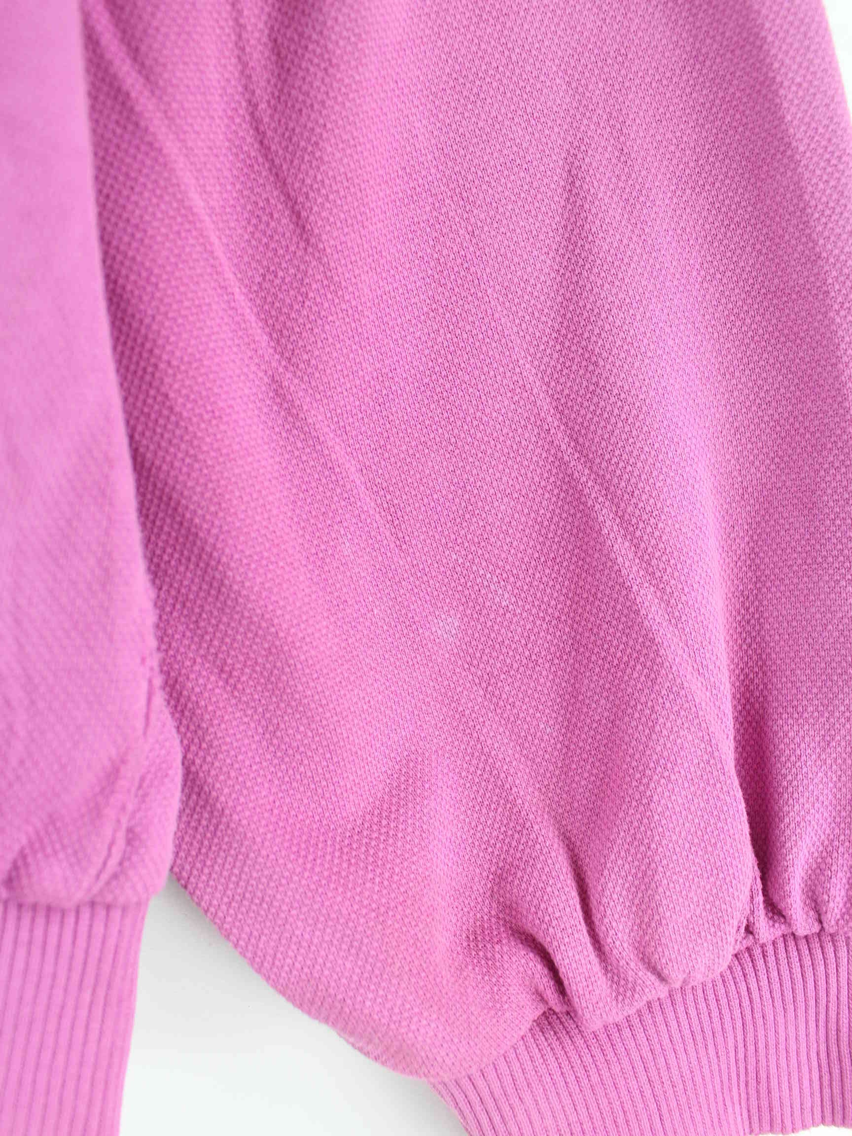 Lacoste 90s Vintage Embroidered Sweater Pink XS (detail image 8)