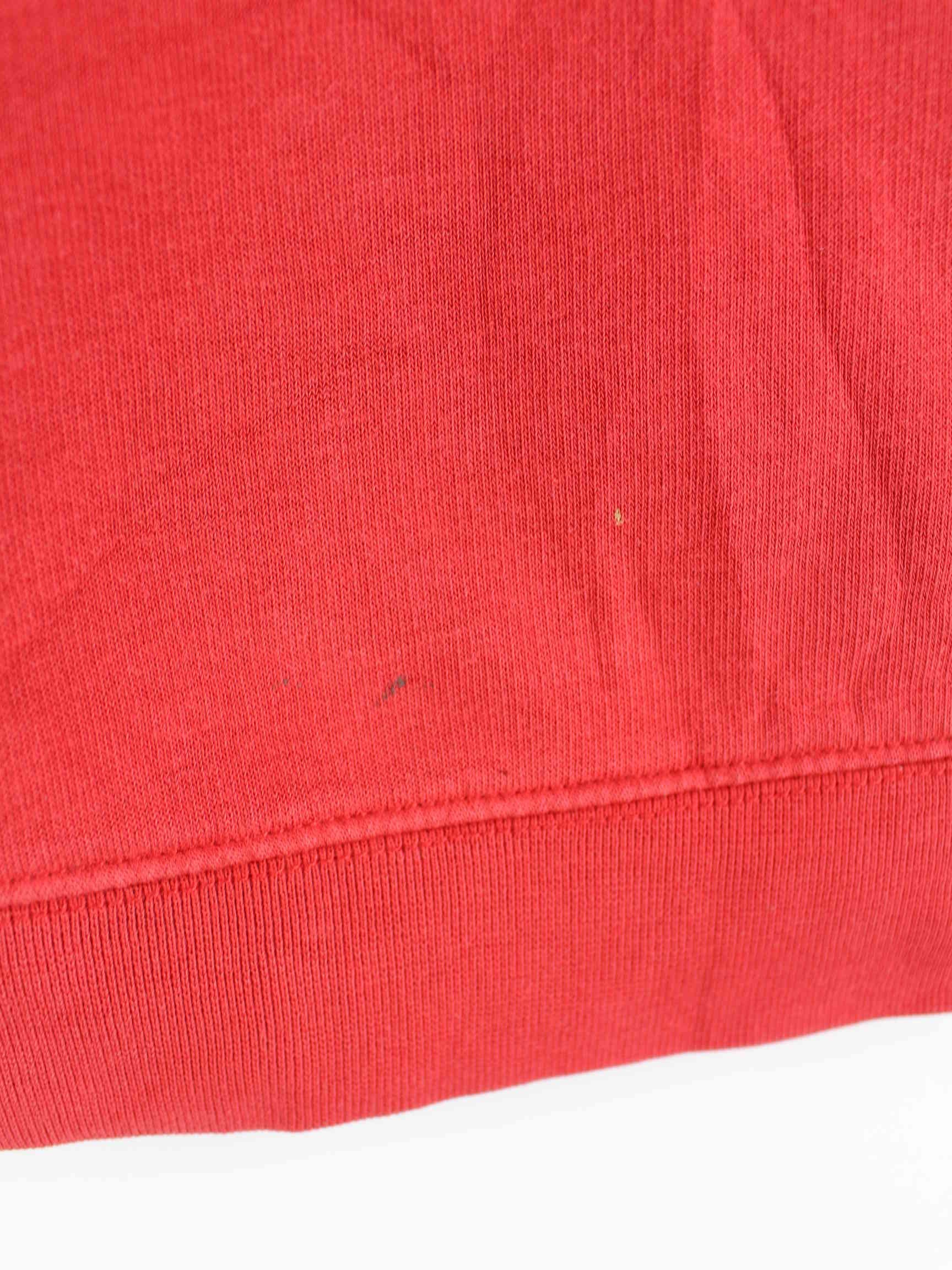 Nike 90s Vintage Big Swoosh Embroidered Sweater Rot S (detail image 7)