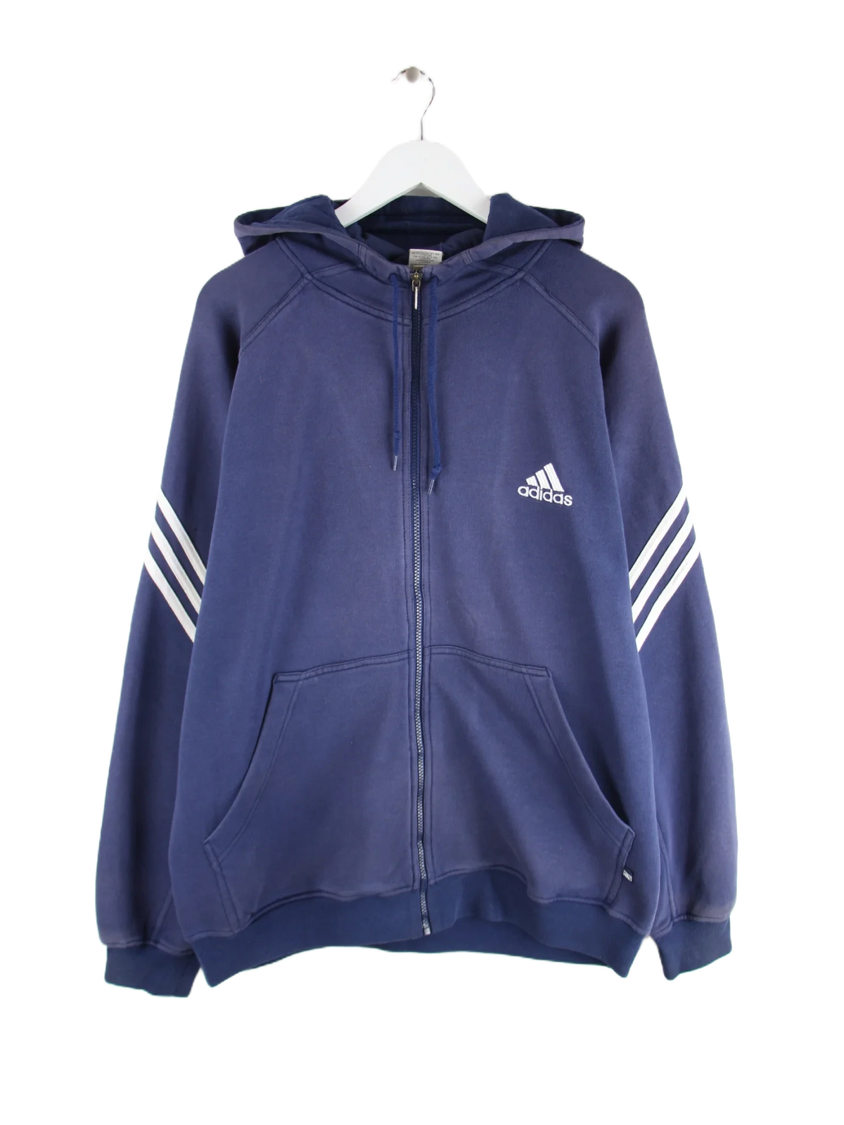 Adidas Hoodie Blau XXL – Vorderseite