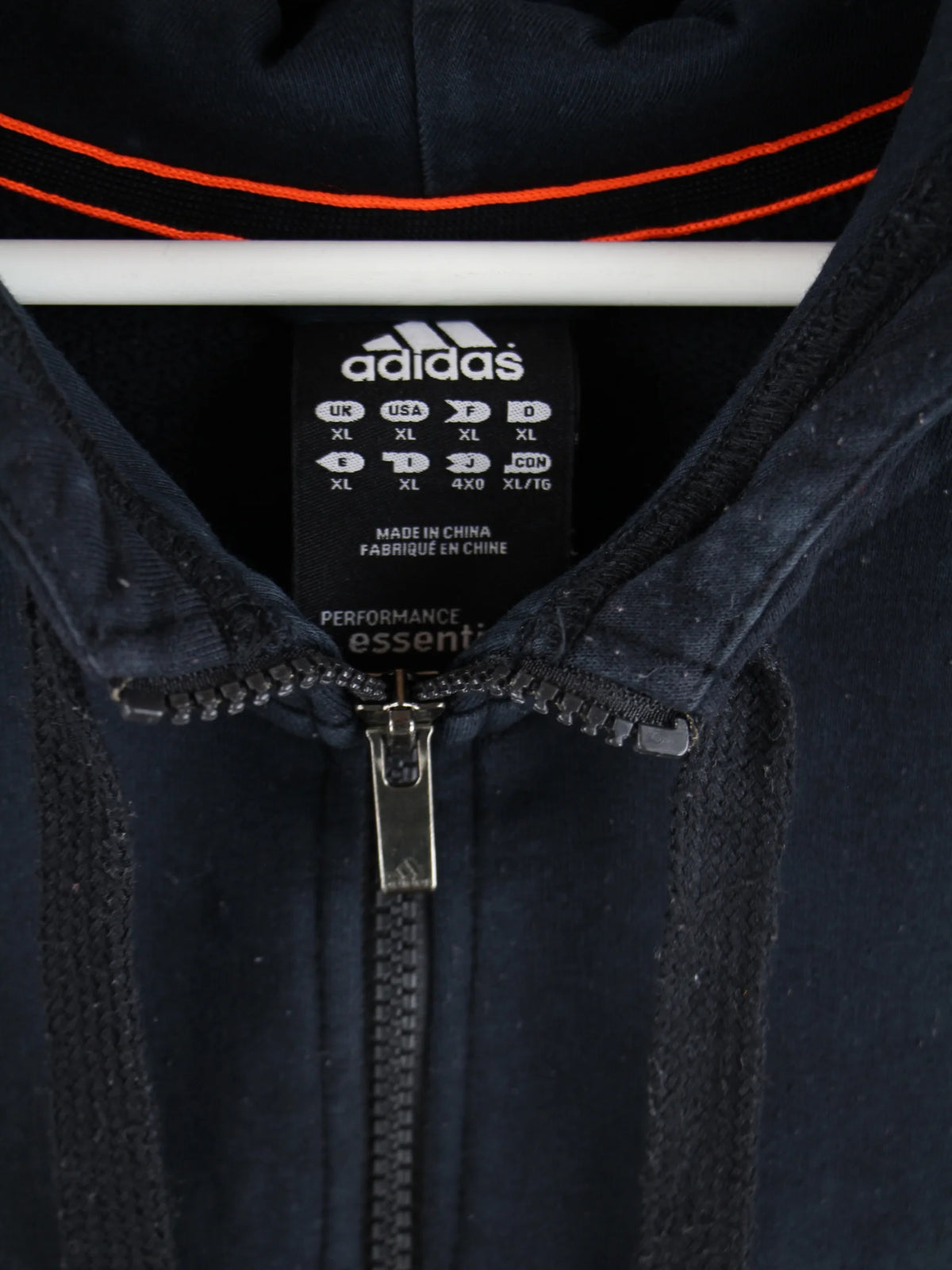 Adidas Hoodie Schwarz XL – Etikett