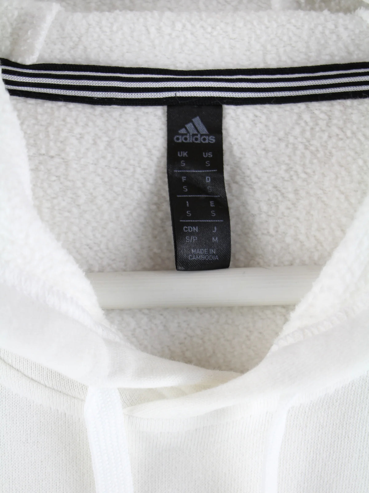 Adidas Hoodie Weiß S – Detailbild 4