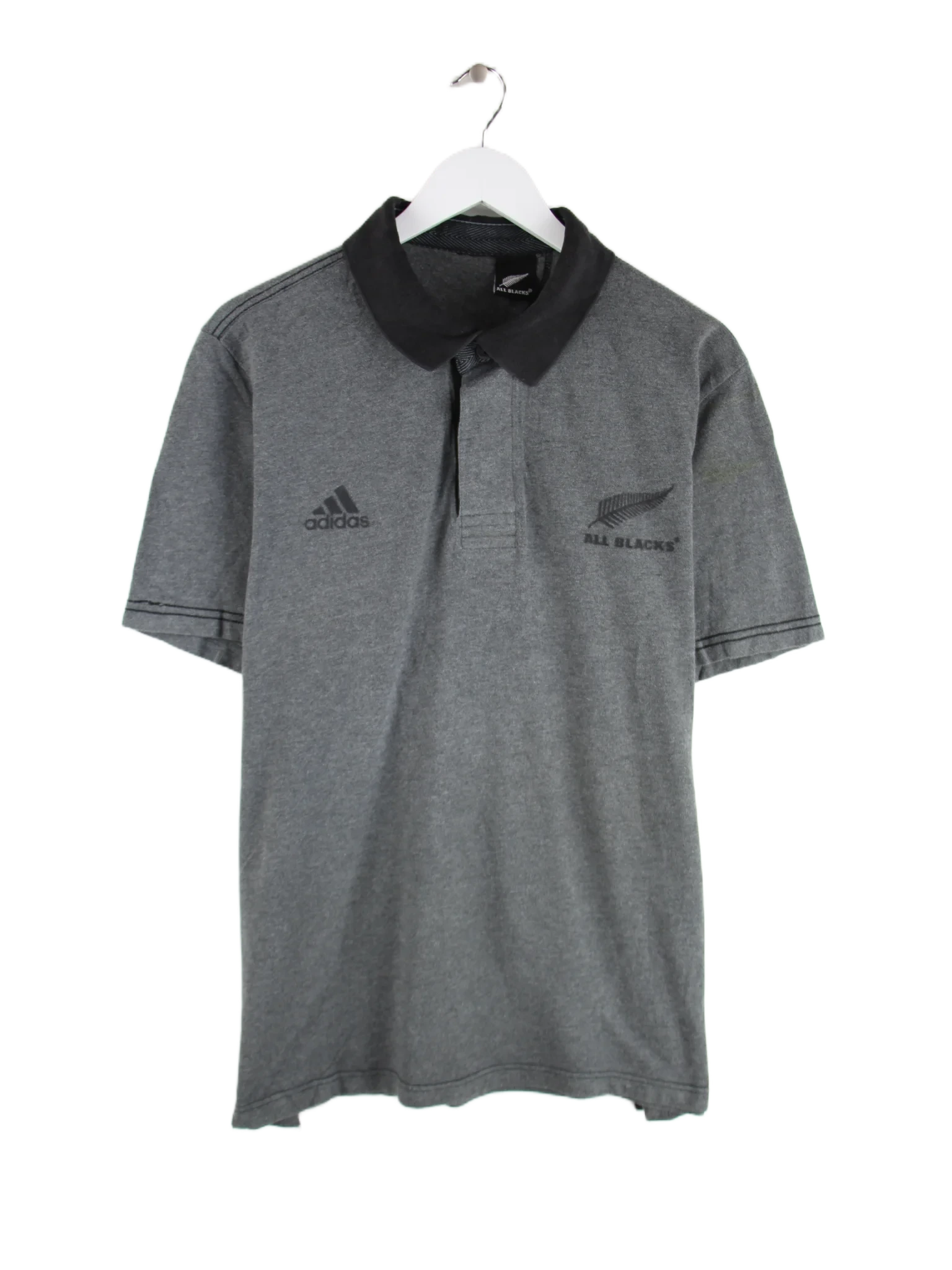 Adidas Polo Grau M – Vorderseite