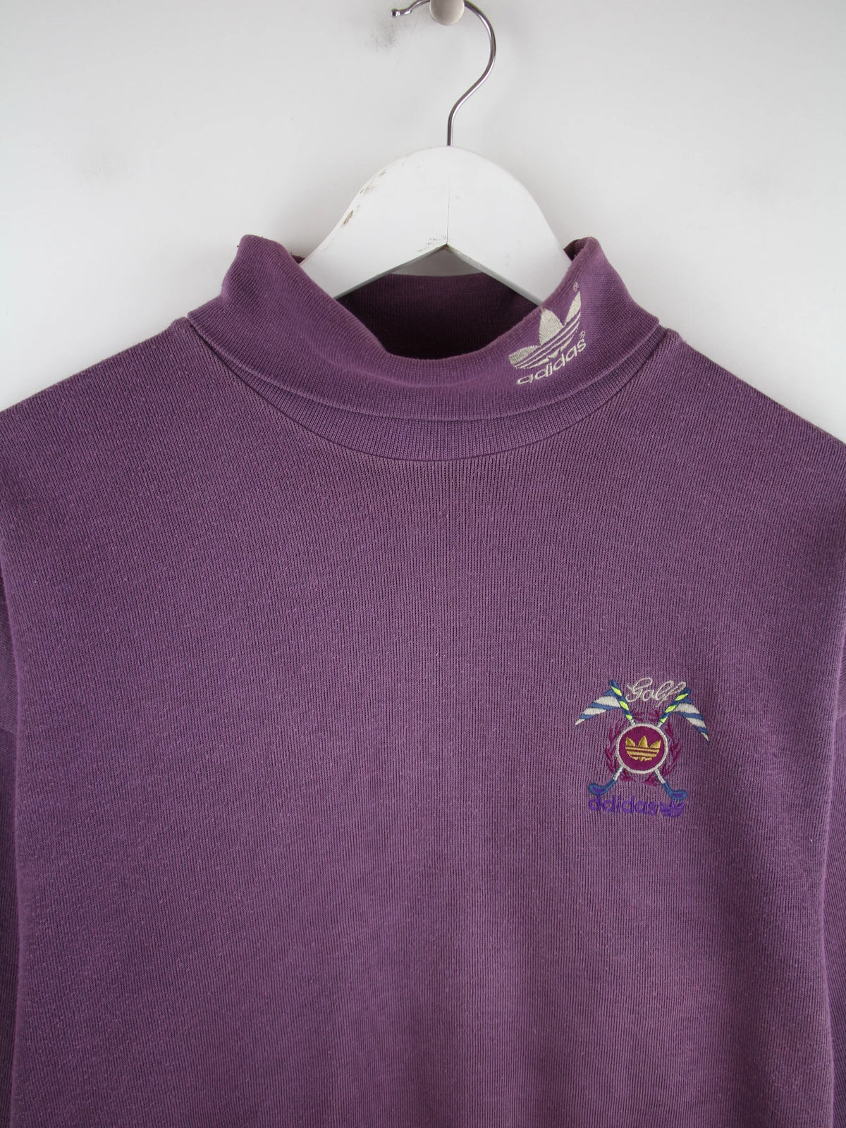 Adidas Sweater Lila XL – Detailansicht Vorderseite