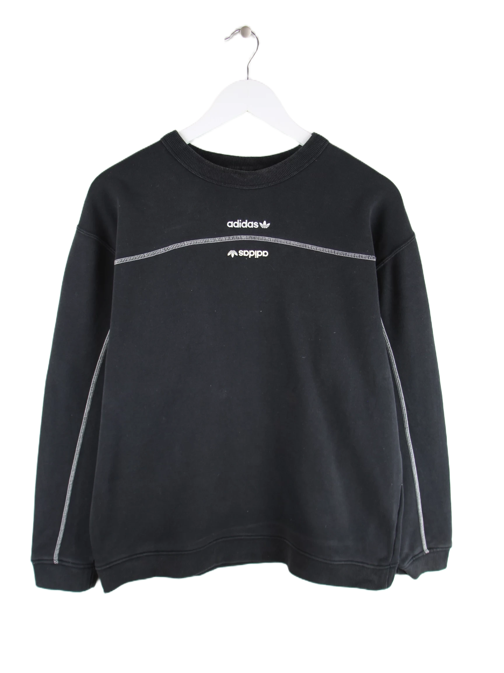 Adidas Sweater Schwarz S – Vorderseite