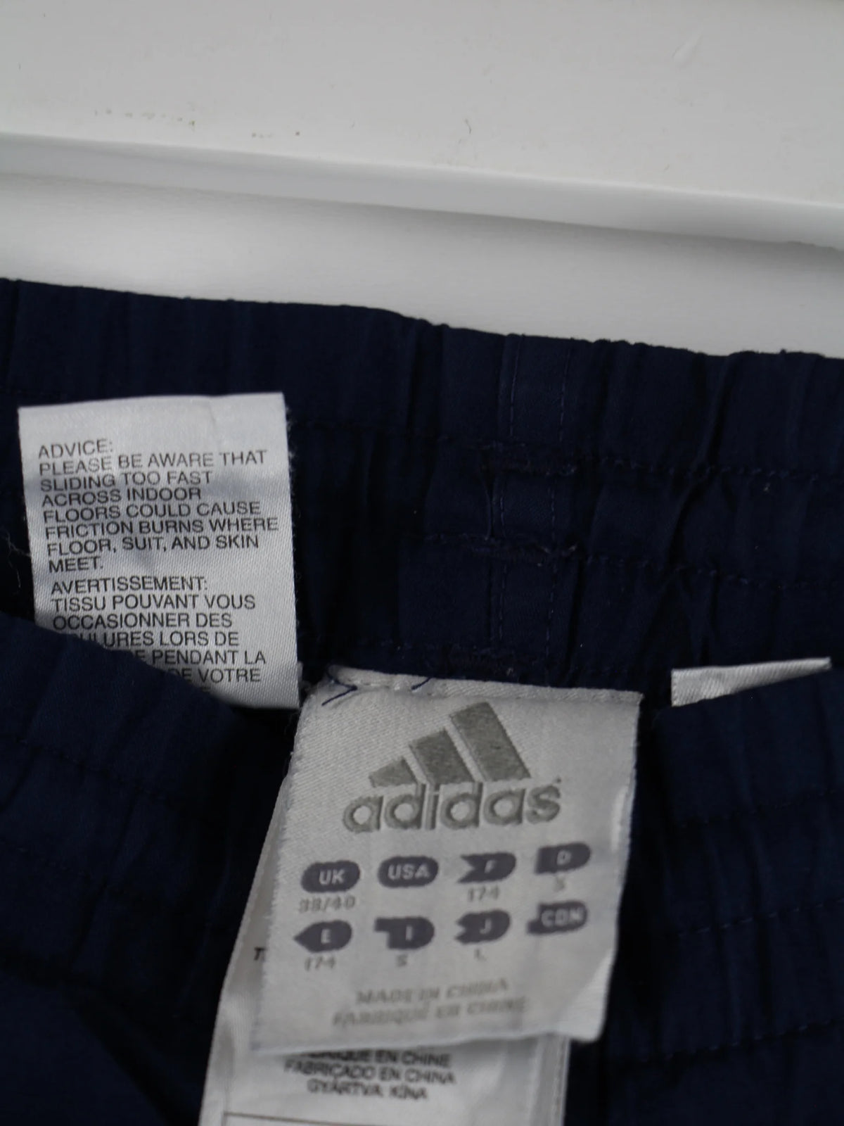 Adidas Track Pants Blau M – Etikett