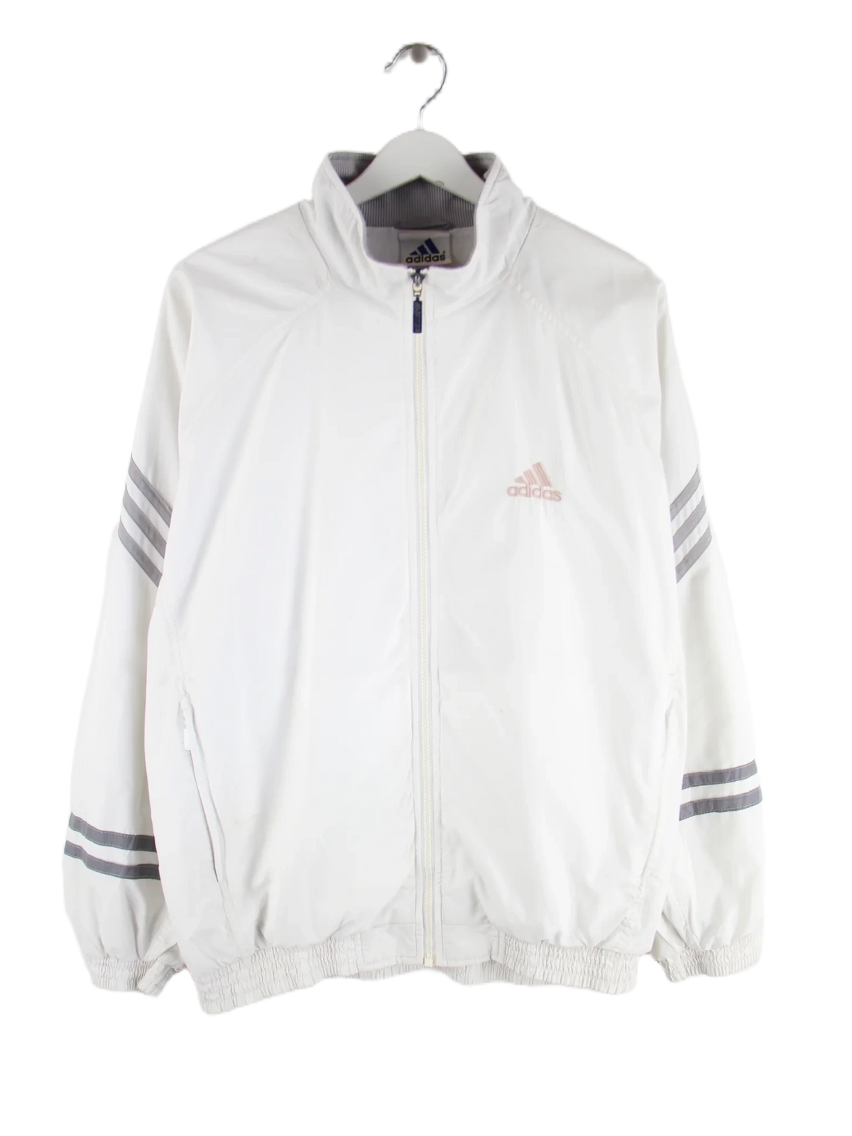 Adidas Trainingsjacke Weiß L – Vorderseite