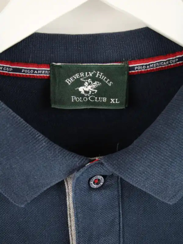 Beverly Hills Polo Club Polo Blau XL – Etikett