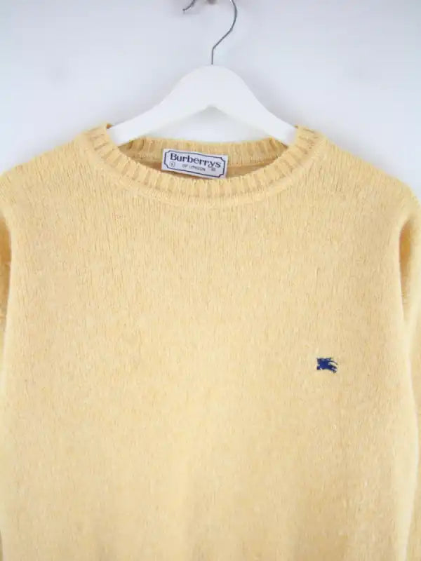 Burberry Pullover Gelb S – Detailansicht Vorderseite