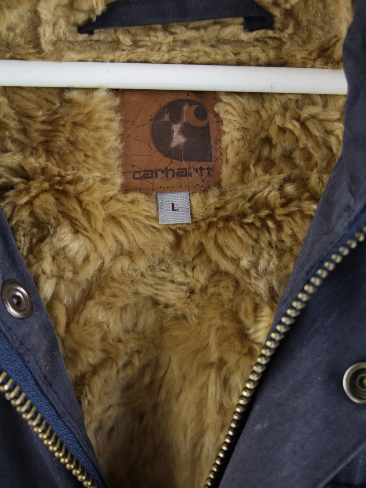 Carhartt Jacke Blau L – Etikett