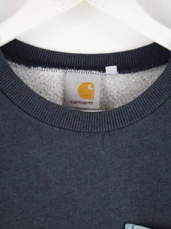 Carhartt Sweater Blau S – Etikett