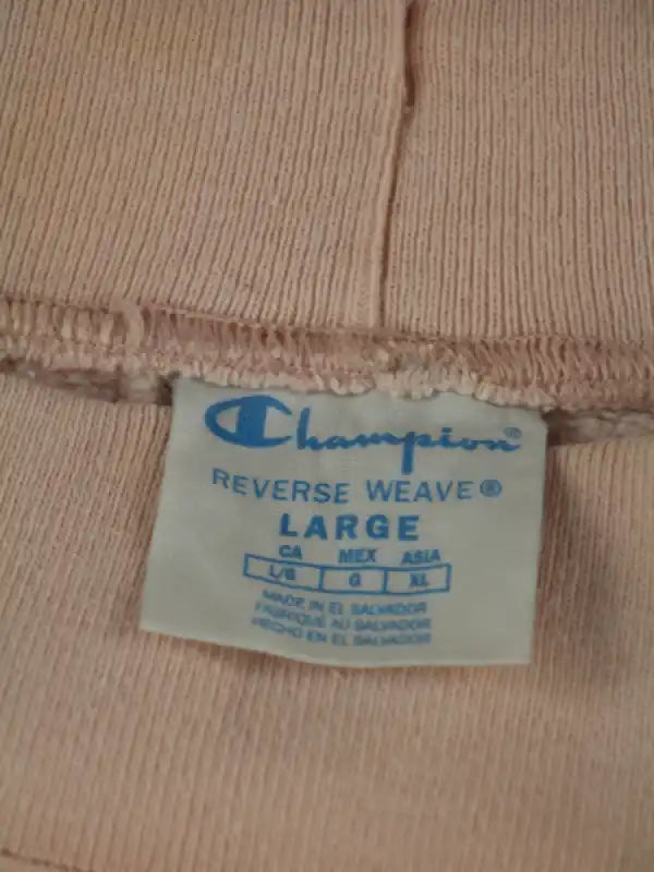Champion Jogginghose Pink L – Etikett