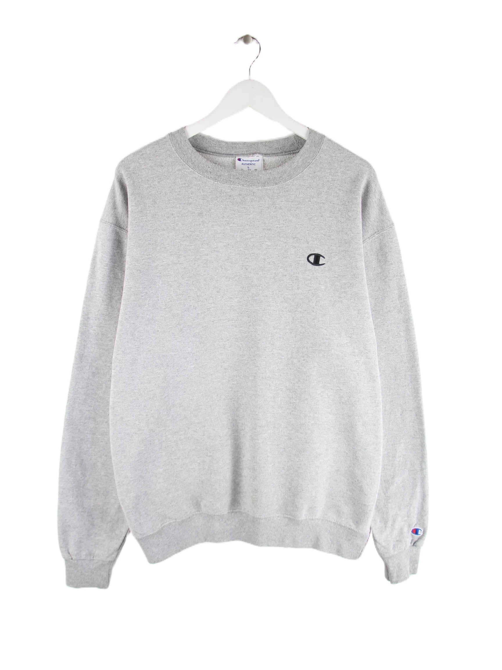 Champion Sweater Grau L – Vorderseite