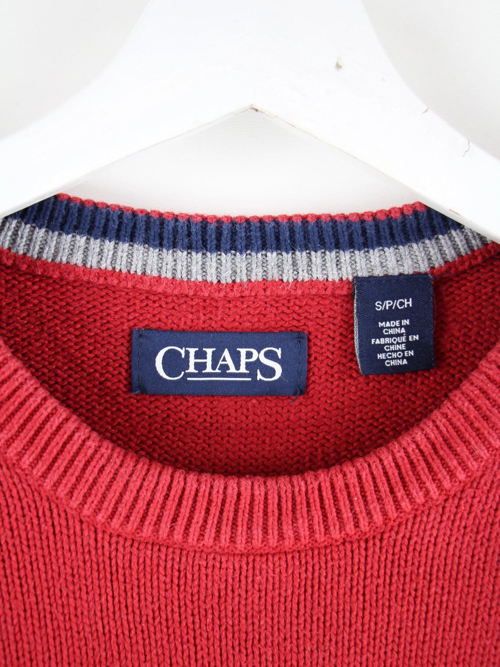 Chaps by Ralph Lauren Pullover Rot M – Etikett