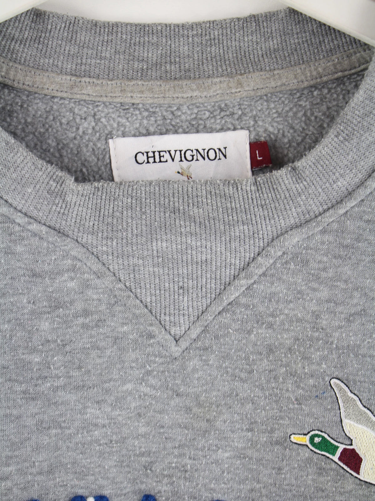 Chevignon Sweater Grau L – Etikett