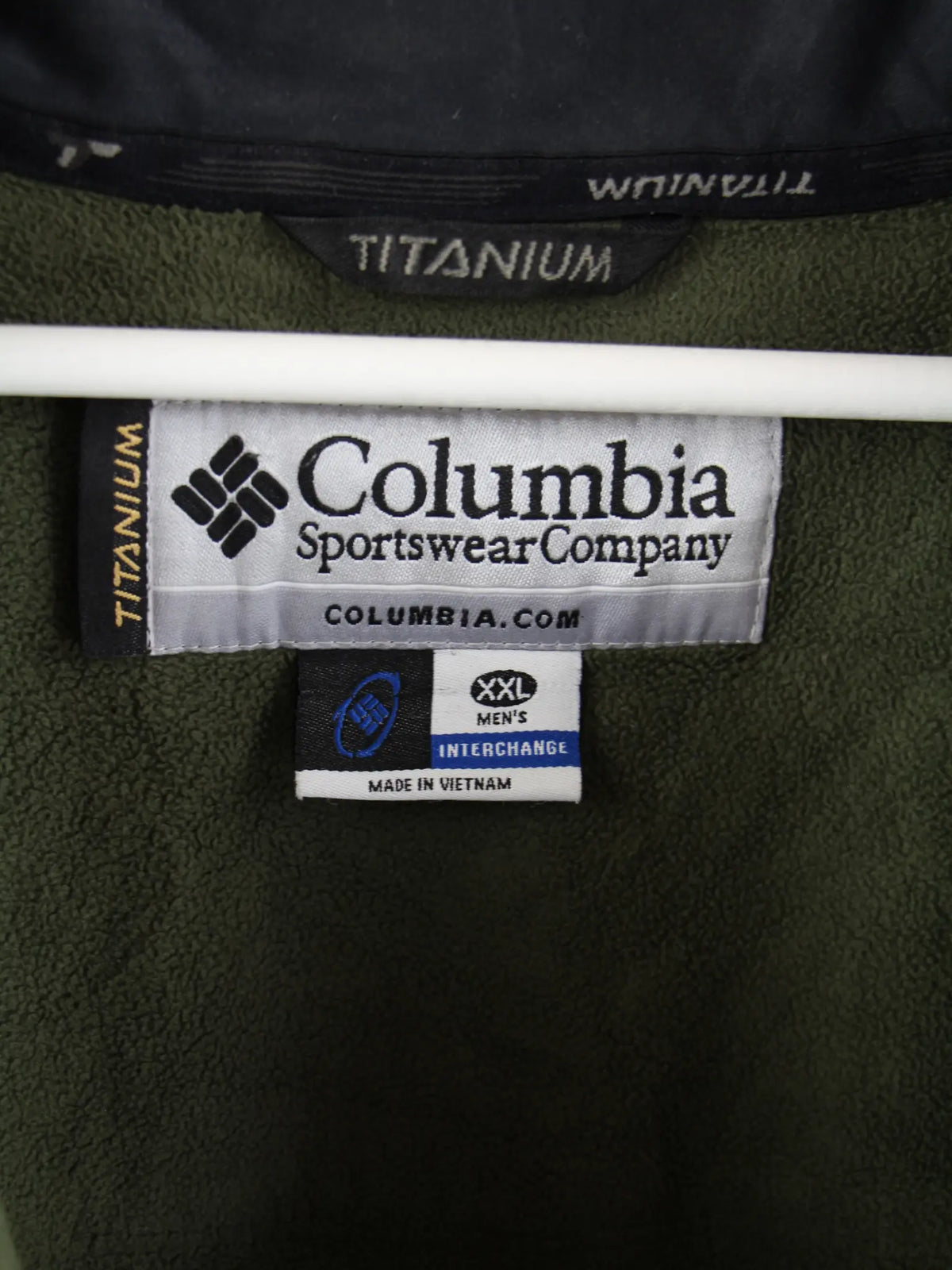 Columbia Fleece Mehrfarbig XXL – Etikett