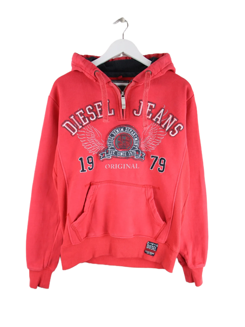 Diesel Hoodie Rot M – Vorderseite