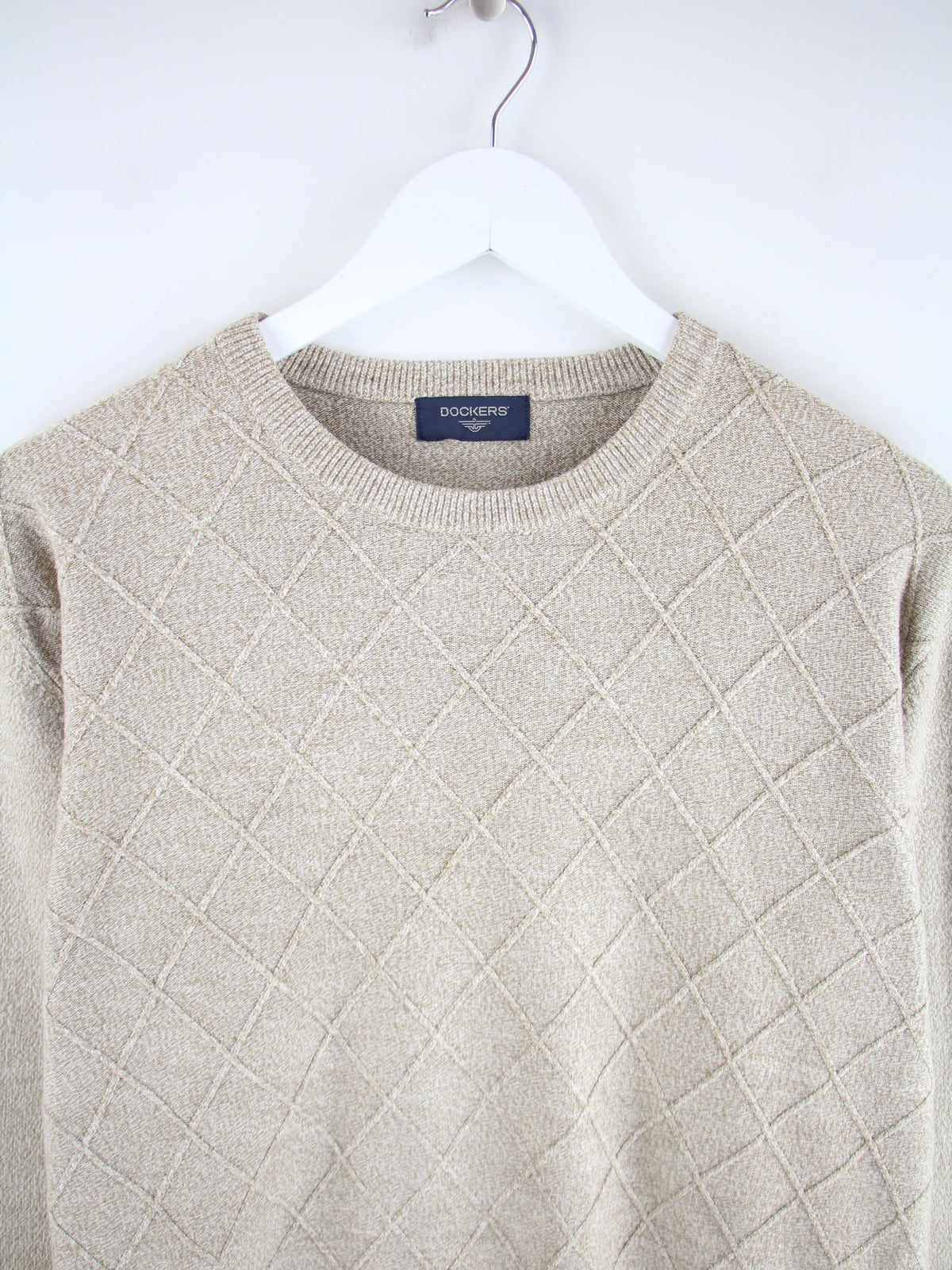 Dockers Pullover Beige XL – Detailansicht Vorderseite