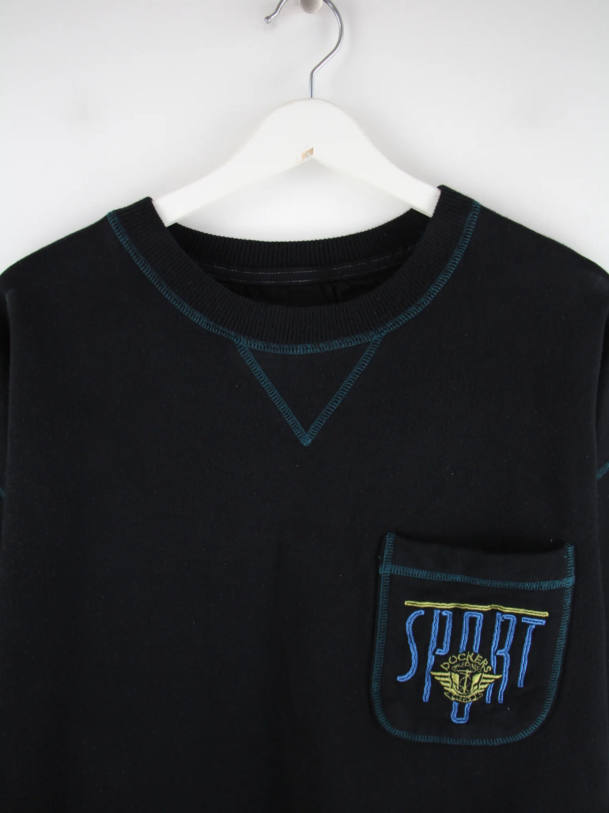 Dockers Sweater Schwarz XXL – Detailansicht Vorderseite