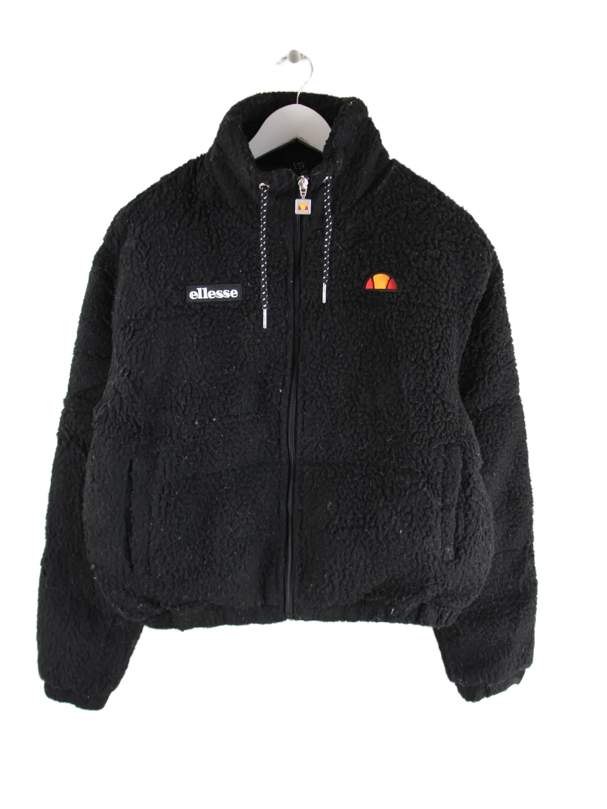 Ellesse Fleece Schwarz S – Vorderseite