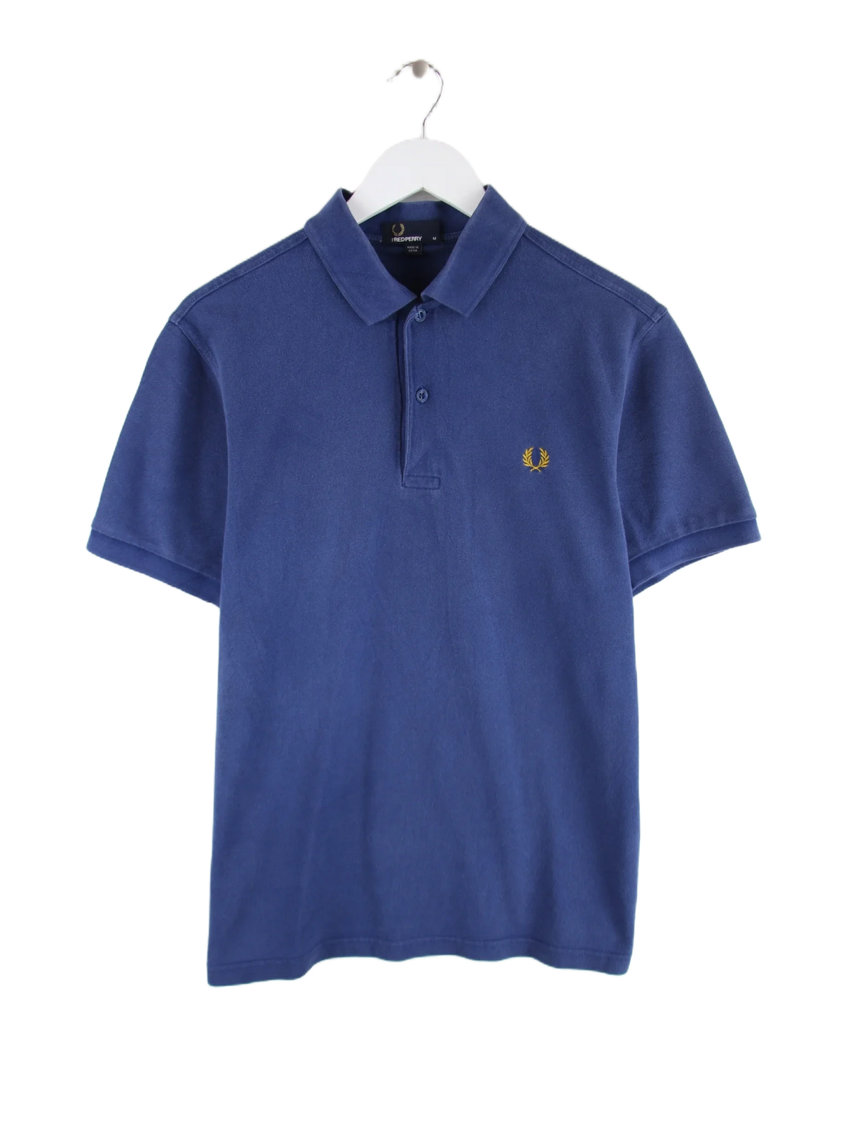 Fred Perry Polo Blau M – Vorderseite