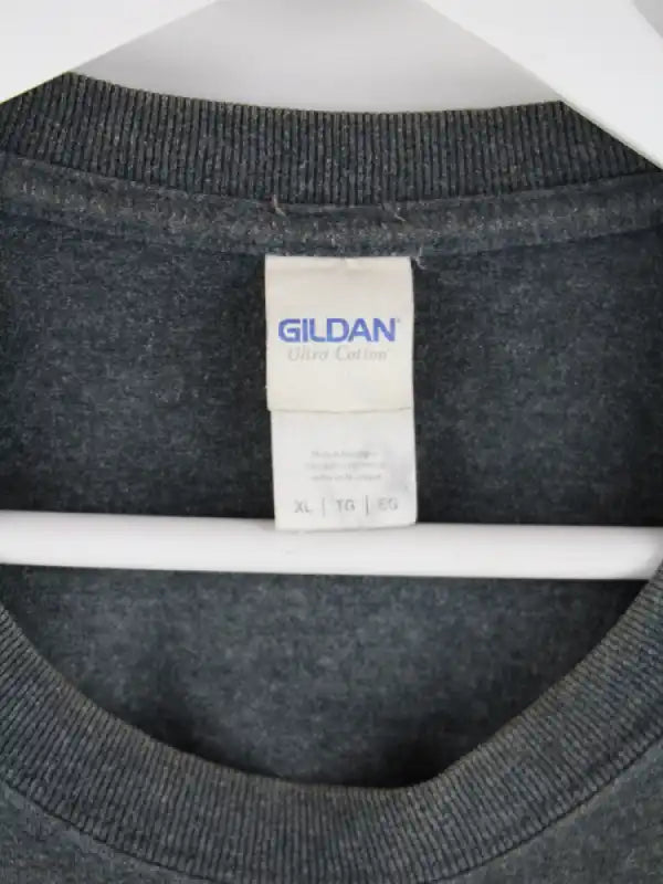 Gildan T-Shirt Grau XL – Etikett