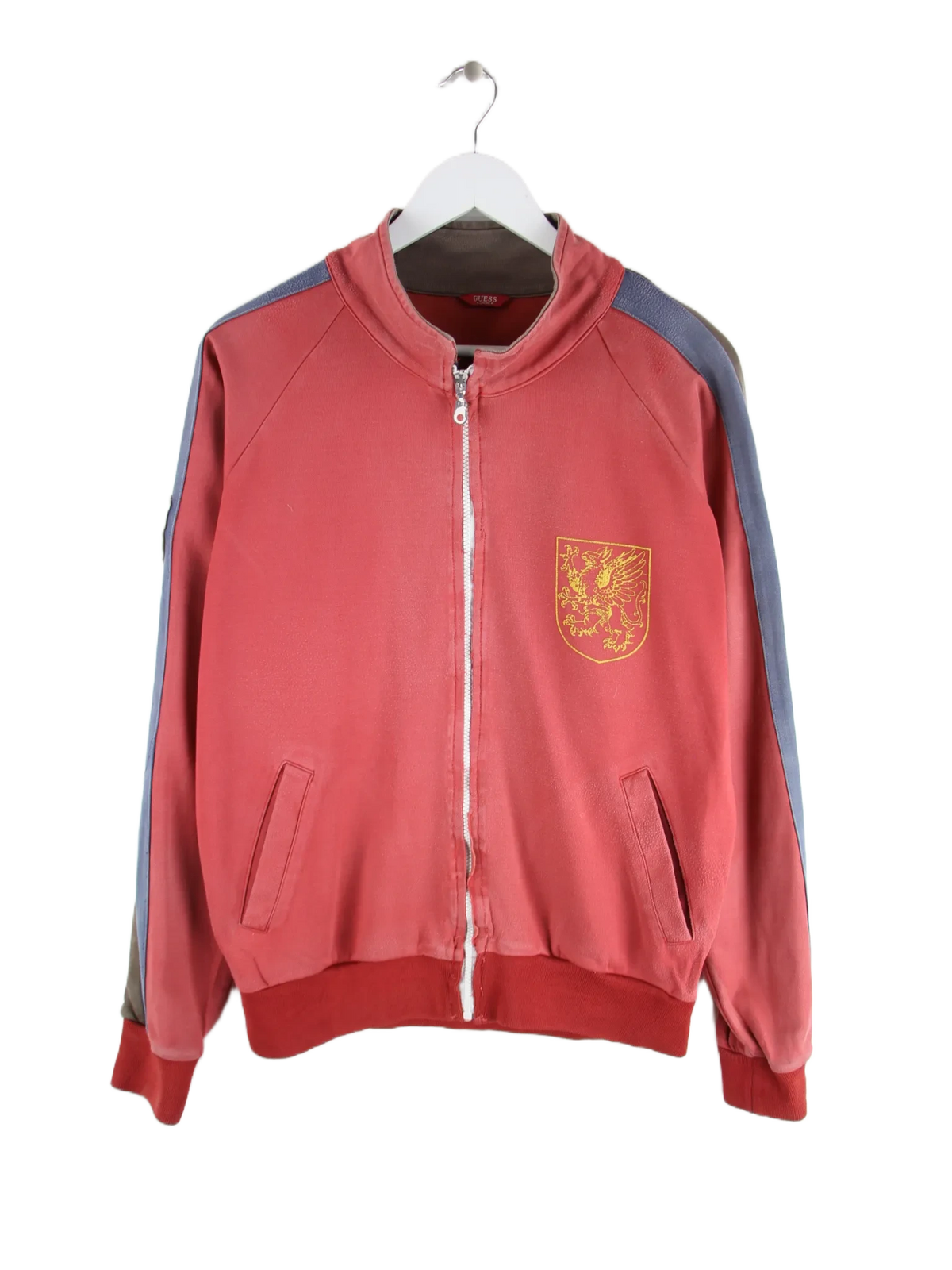 Guess Sweatjacke Rot L – Vorderseite