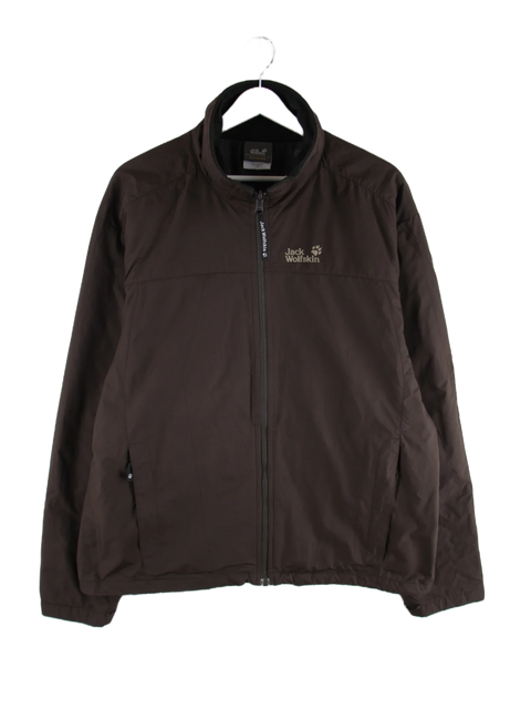 Jack Wolfskin Leichte Jacke Braun XL – Vorderseite