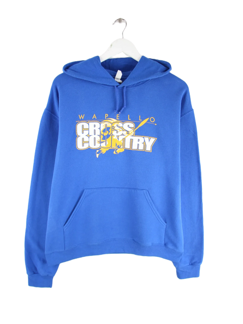 Jerzees Hoodie Blau M – Vorderseite