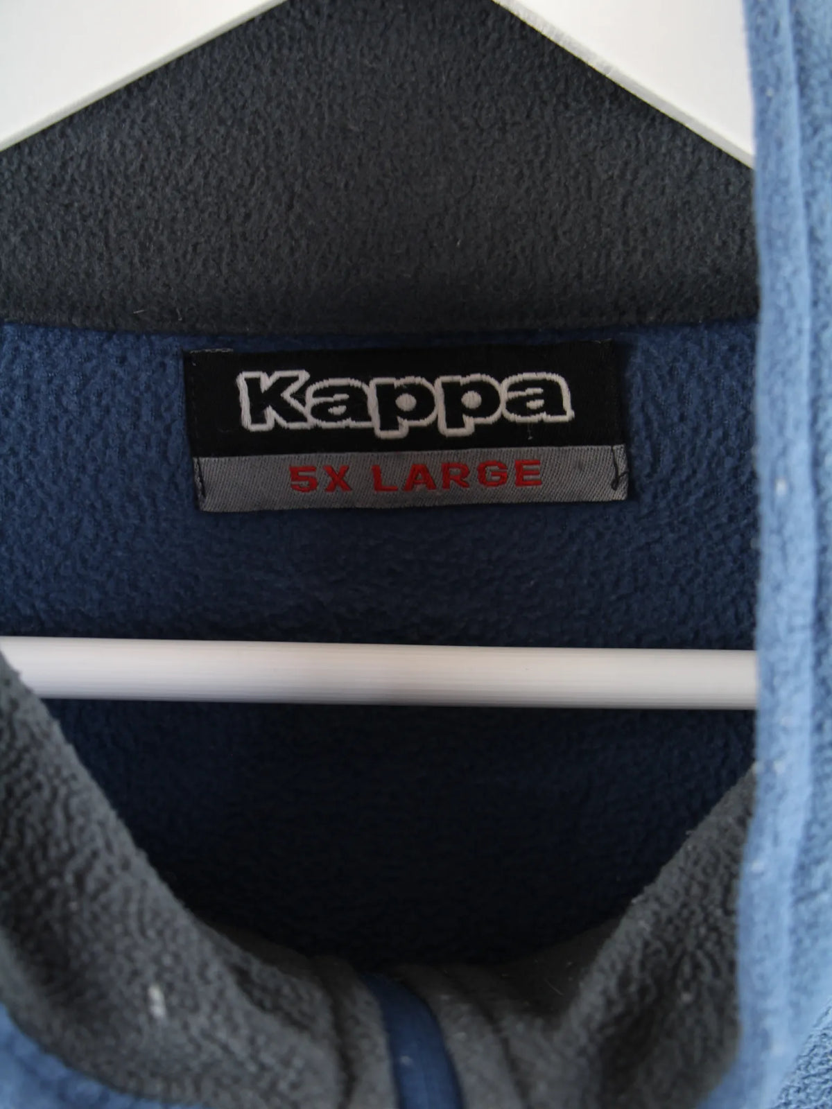 Kappa Fleece Blau 5XL – Etikett