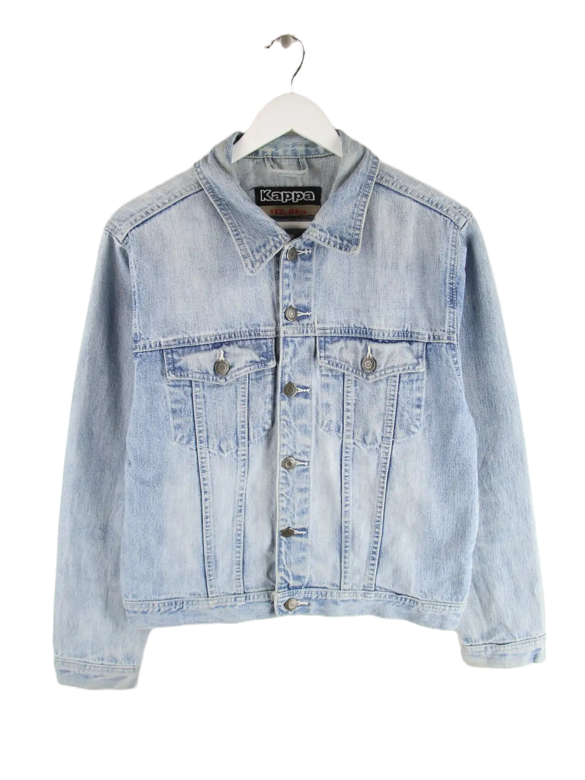 Kappa Jeansjacke Blau M – Vorderseite