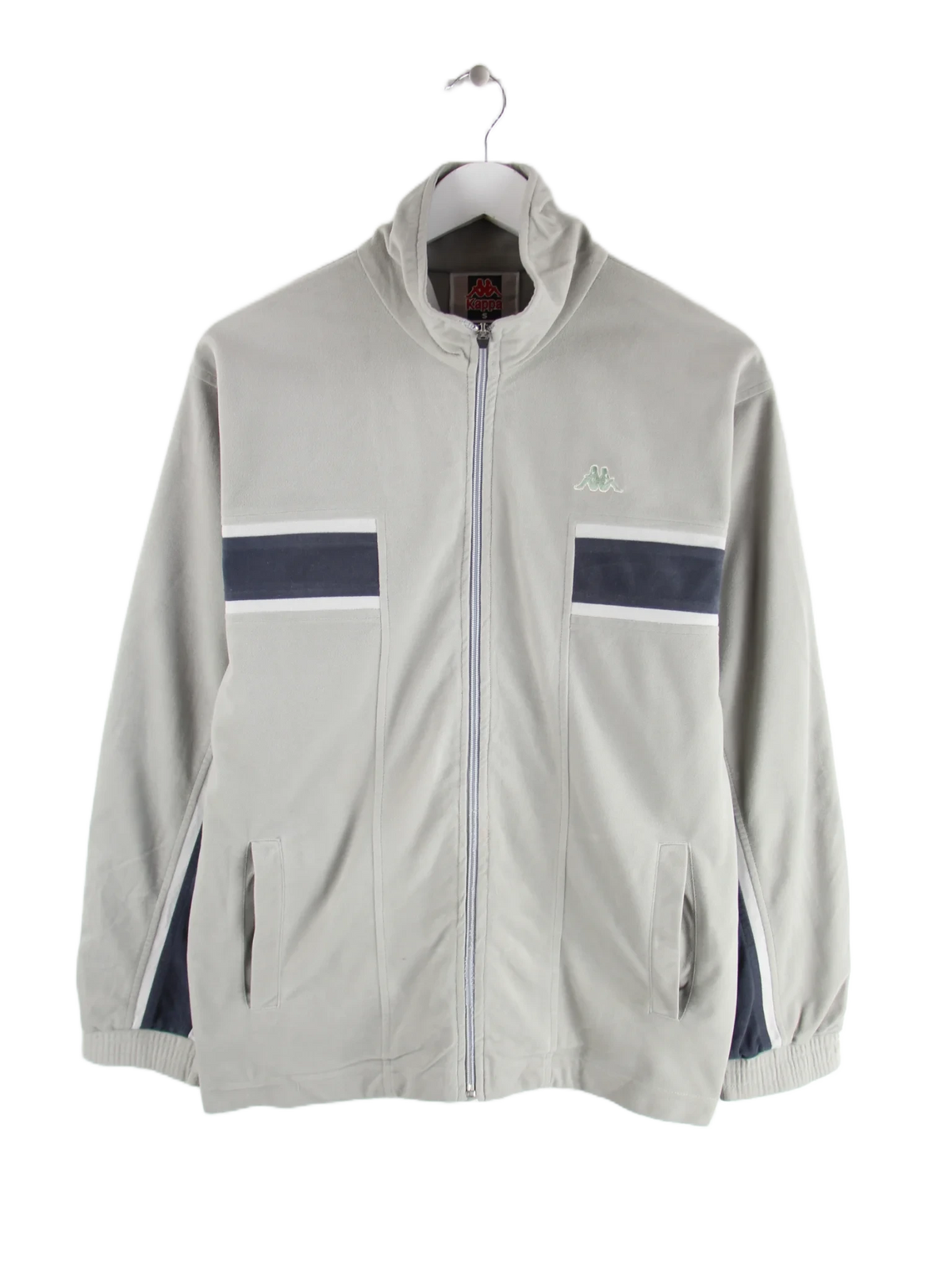 Kappa Trainingsjacke Grau S – Vorderseite