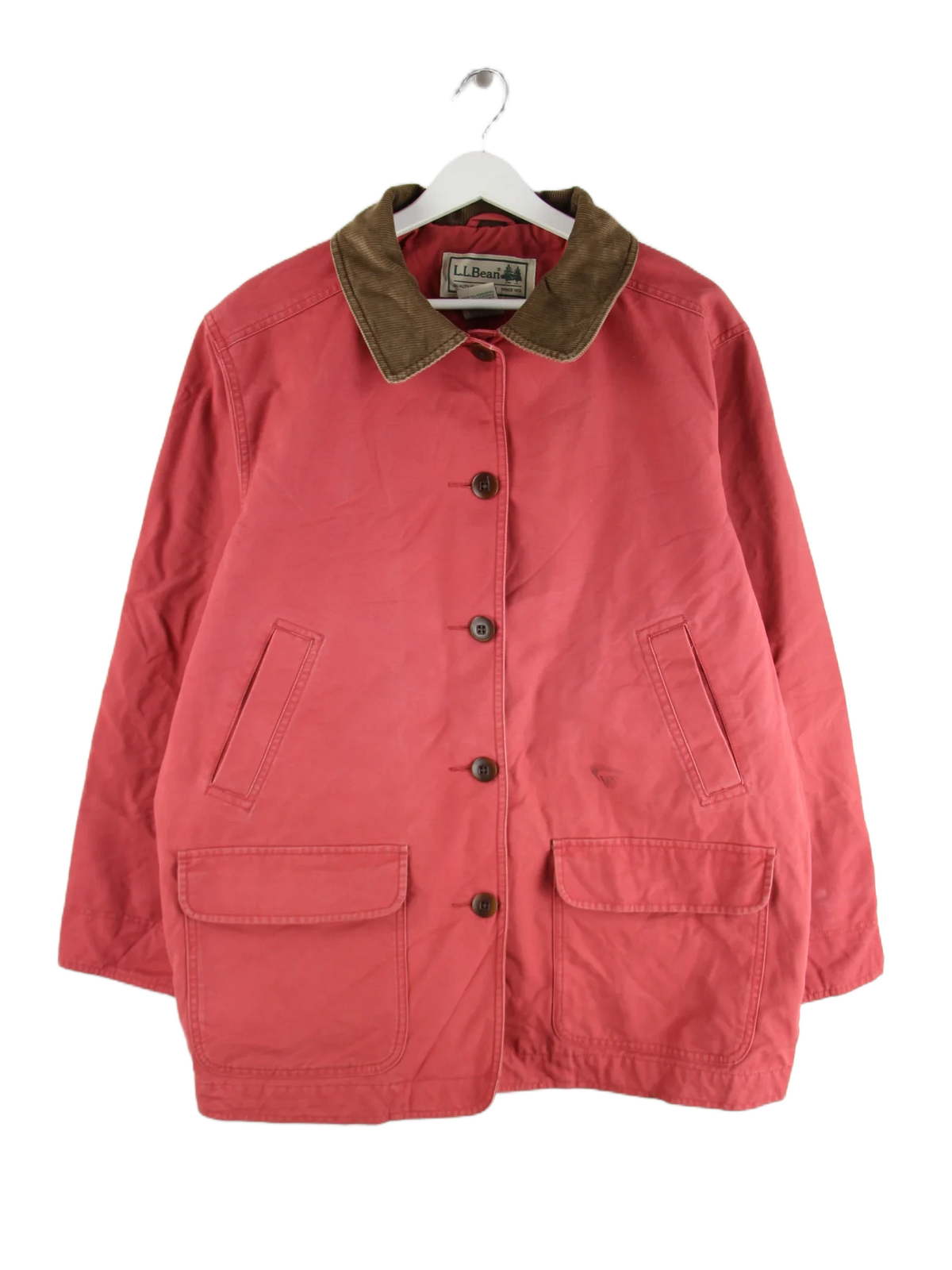 L.L. Bean Jeansjacke Rot XL – Vorderseite