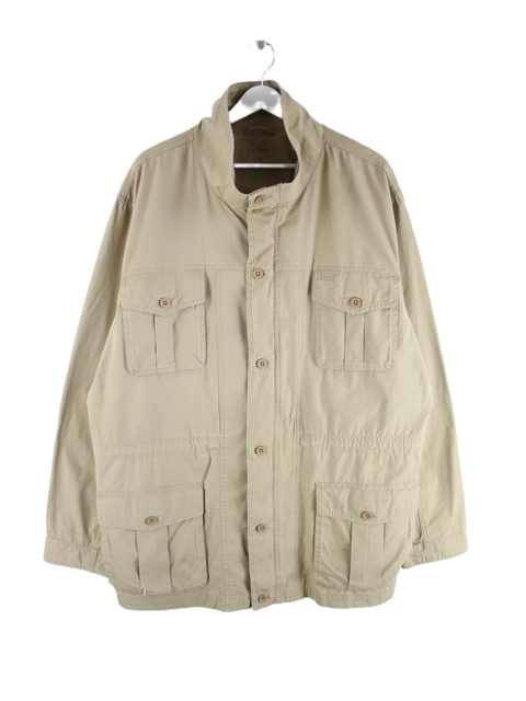 L.L. Bean Leichte Jacke Beige XXL – Vorderseite