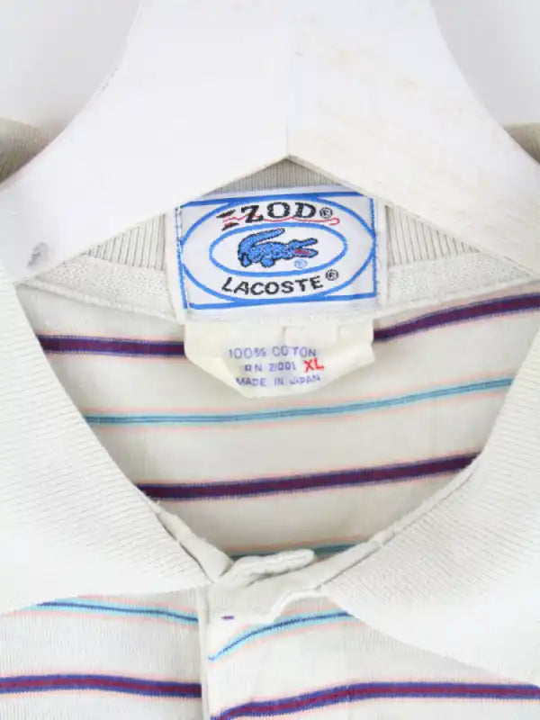 Lacoste Polo Weiß XL – Etikett