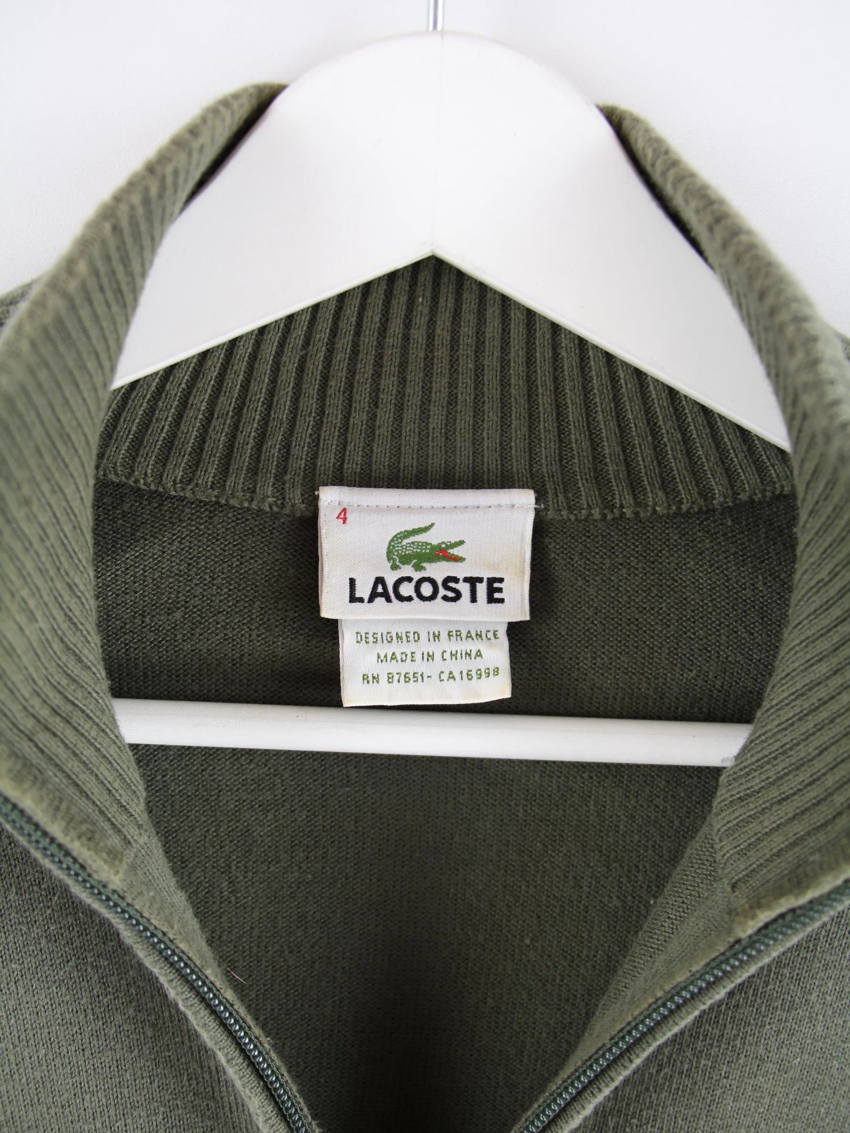 Lacoste Pullover Olive L – Detailbild 2