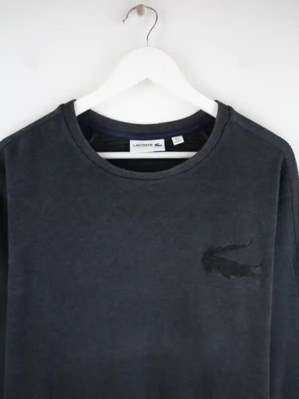 Lacoste Sweater Grau 3XL – Detailansicht Vorderseite