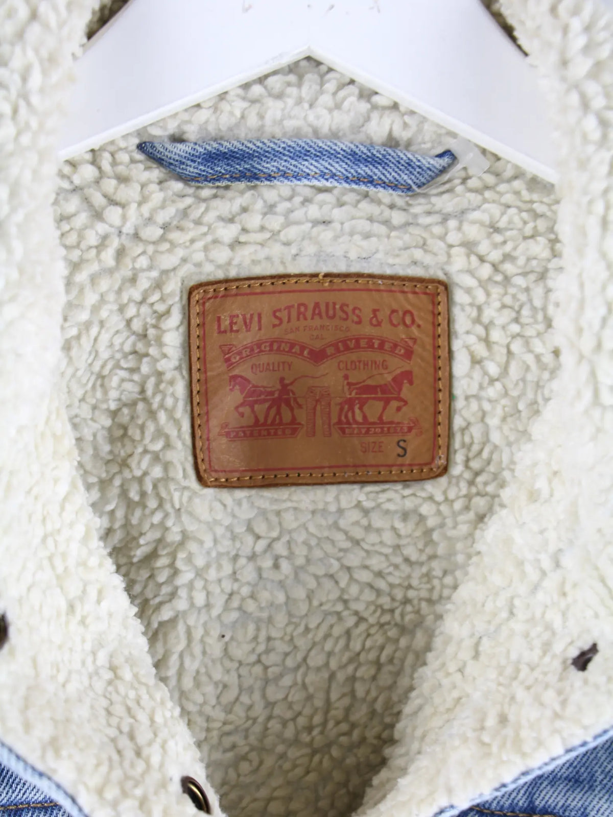 Levi's Jeansjacke Blau S – Etikett