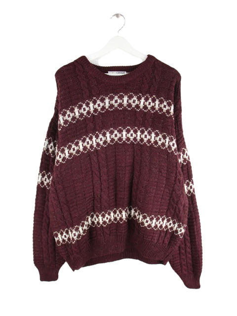 London Fog Pullover Rot XL – Vorderseite