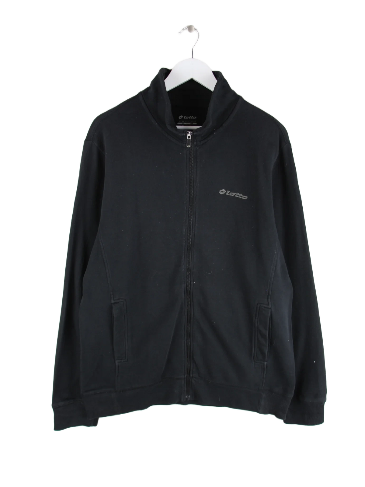 Lotto Sweatjacke Schwarz XL – Vorderseite